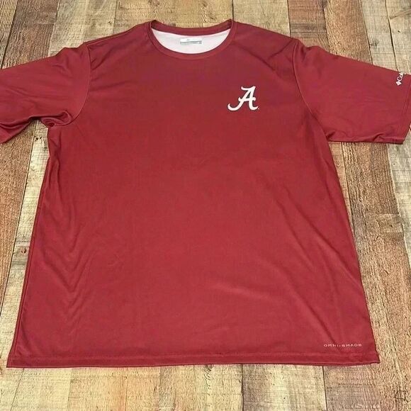 Columbia Crimson Alabama Crimson Tide Terminal Tackle Omni-Shade T-shirt Men’s S - Picture 1 of 7